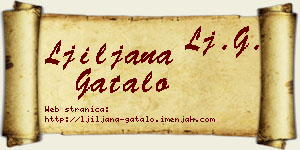 Ljiljana Gatalo vizit kartica